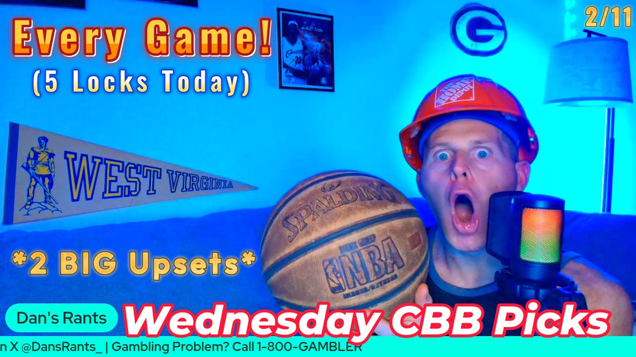 College Basketball Picks (EVERY GAME) - Wednesday, February 11th | 5 LOCKS!