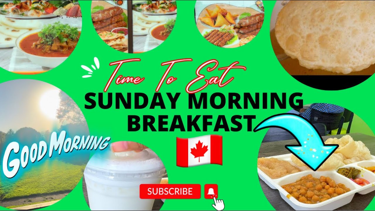 SUNDAY MORNING Breakfast In Canada 🇨🇦 | Special Halwa Puri (London) 2024