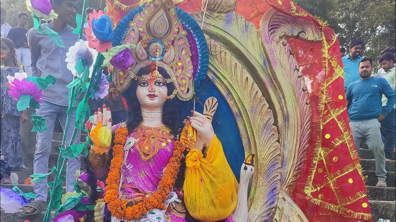 🌸Sarswati puja visarjan ☺️