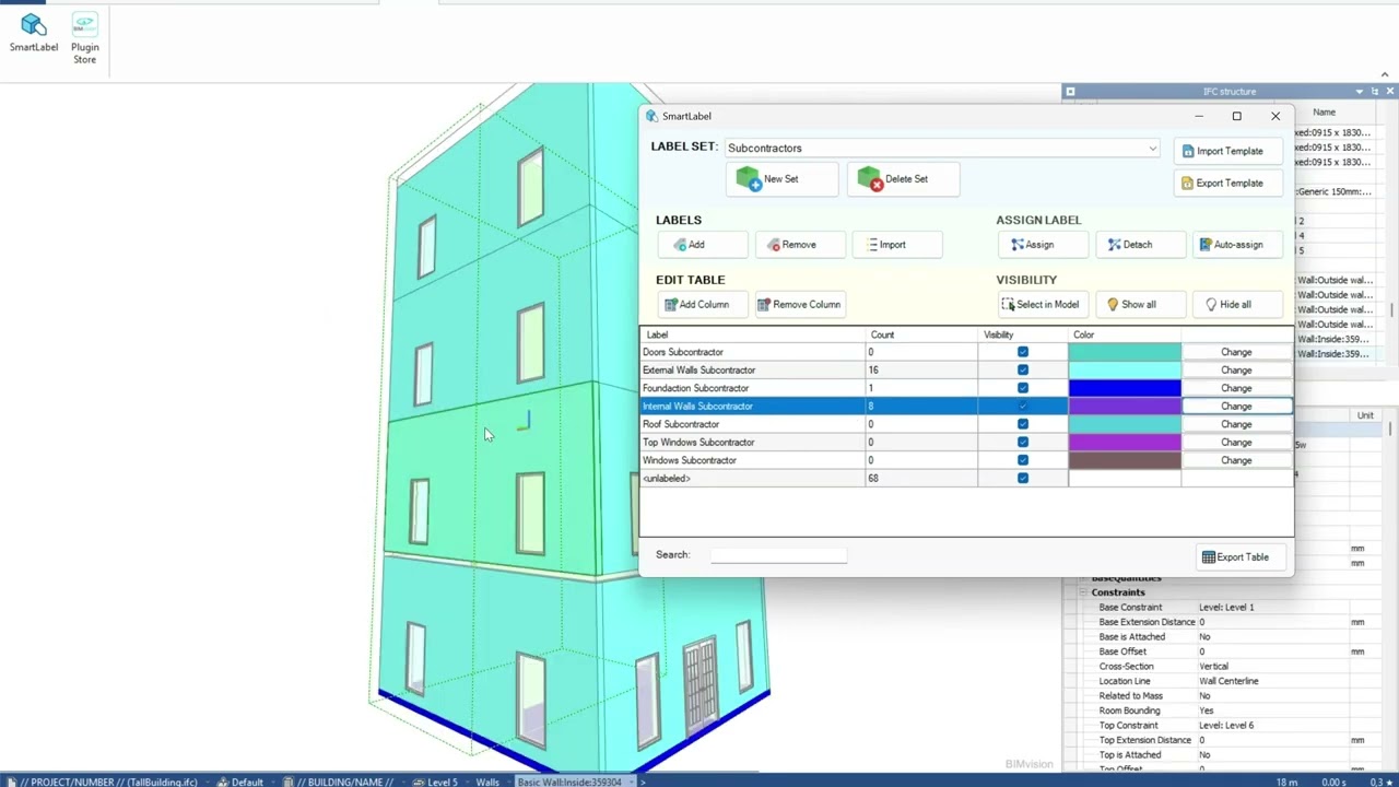SmartLabel - BIM Vision plugin