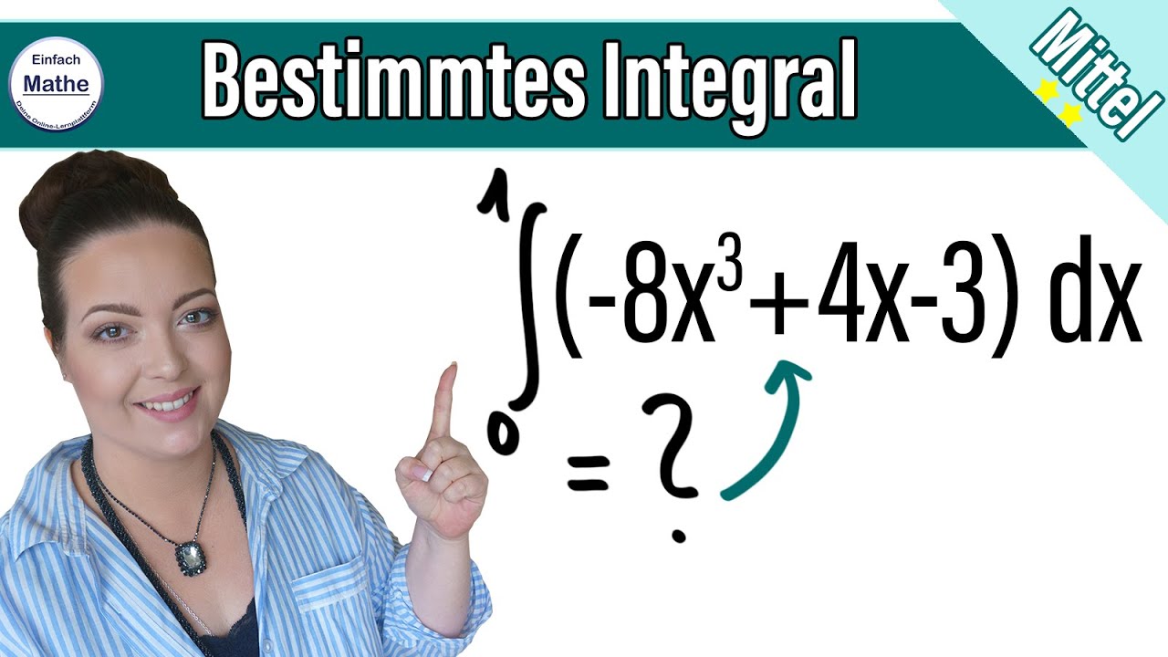 Bestimmtes Integral berechnen | Integral mit Grenzen | einfach erklärt mit Schritten