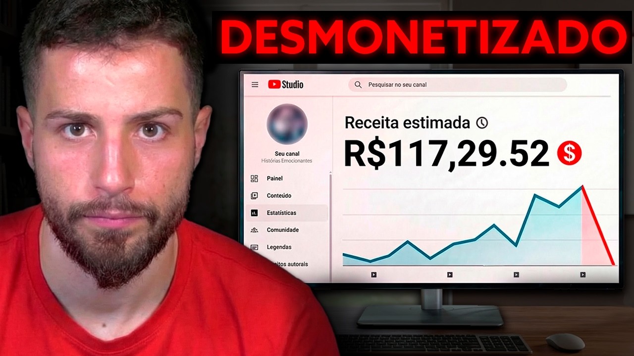 Canais Dark estão sendo DESMONETIZADOS Novamente, Veja Como Evitar Isso (2026)