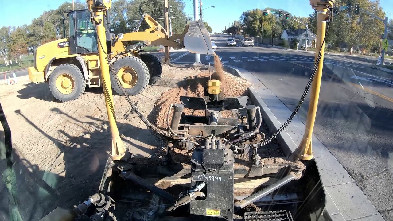 Cat box blade BB121 getting ready for sidewalk