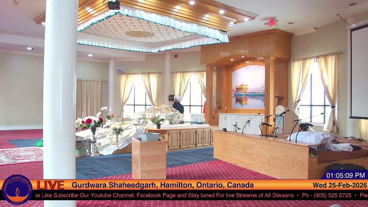 LIVE - Gurdwara Shaheedgarh Sahib Hamilton