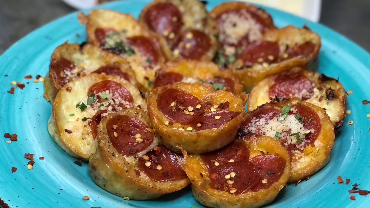 Pizza Bites Low Carb Keto Recipe Step by Step Instructional Video