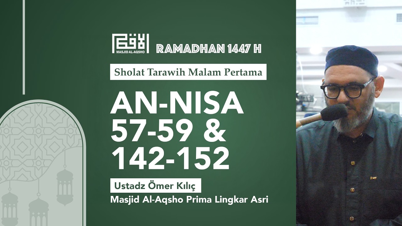 Sholat Tarawih Malam Pertama Ramadhan 1447 H | Ustadz Ömer Kılıç