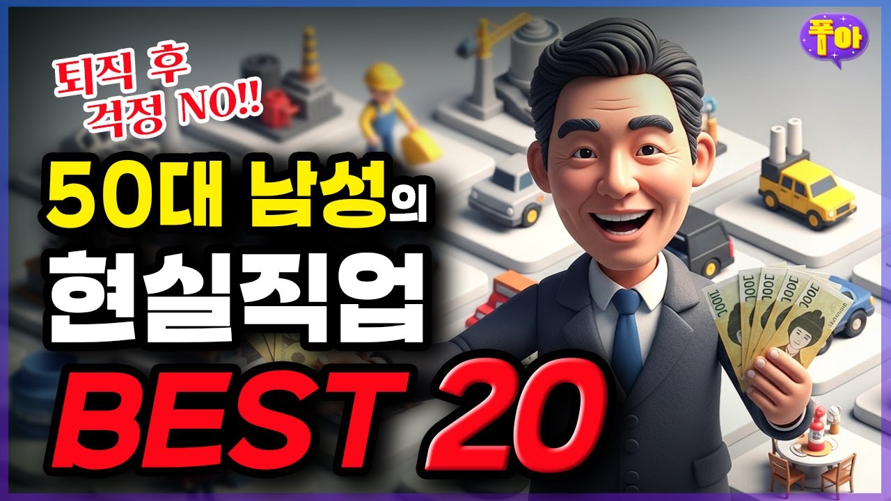 50대 남성의 현실직업 베스트 20