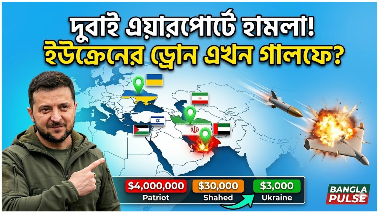 ইউক্রেনের ড্রোন এখন  gulf এ, দুবাই বিমানবন্দরে হামলা — ইরানের শাহেদ বনাম $৩,০০০ এর ইউক্রেনীয় ড্রোন