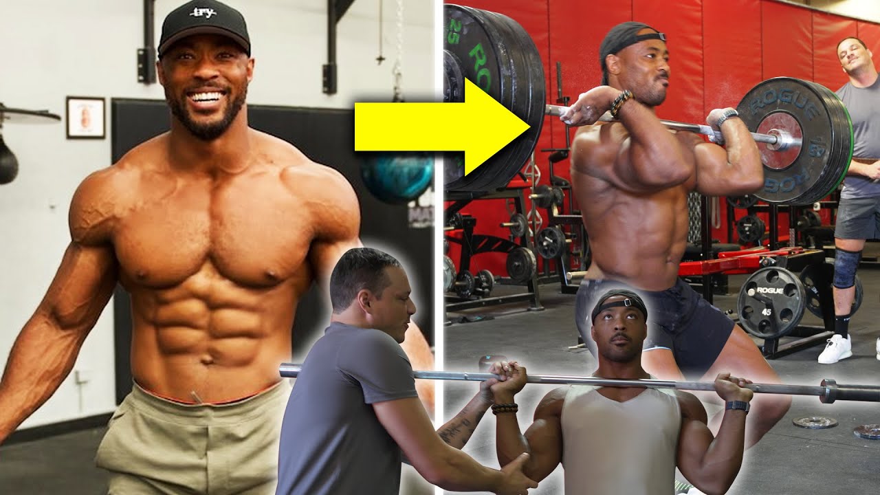 Обучение бодибилдера технике POWER CLEAN — первая попытка 300 фунтов!
