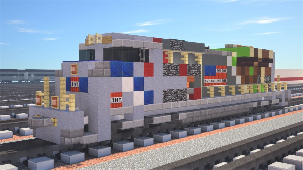 Minecraft Union Pacific 1943 Spirit SD70AH Locomotive Tutorial