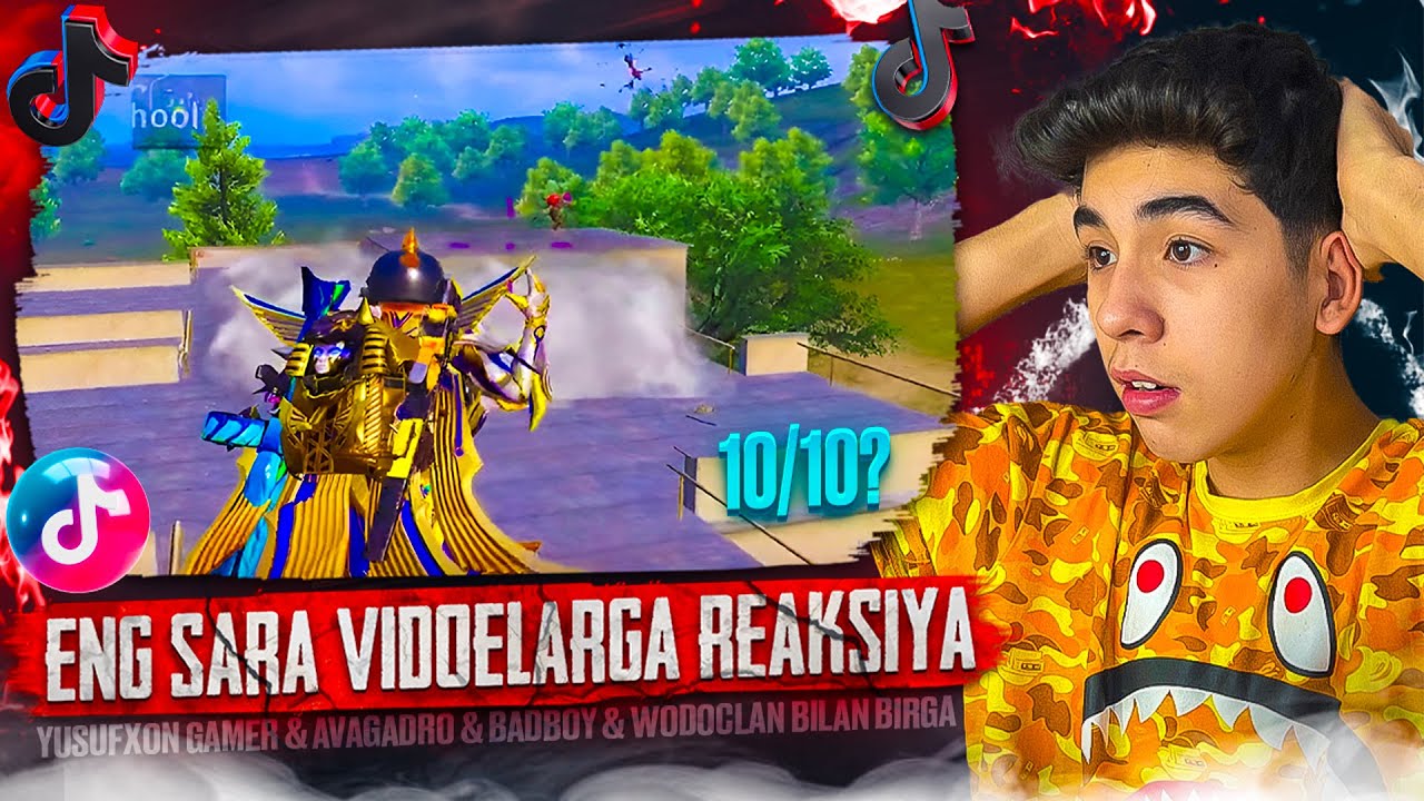 🤯ENG SARA VIDEOLARGA REAKSIYA🤩YUSUFXON GAMER VA AVAGADRO SHOKDA😱HAMMASIGA 10/10?😳