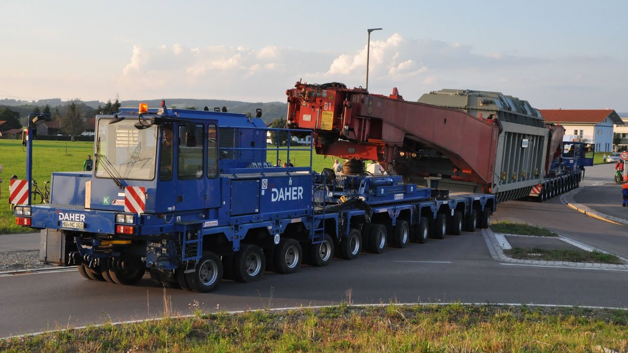 Scheuerle SPMT - DAHER/HCS - 516 Tonnen in Betzigau