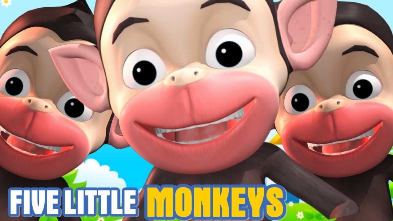 five little monkeys jumping on the bed | 3D Animation English Nursery rhyme for children | BUNNY TV