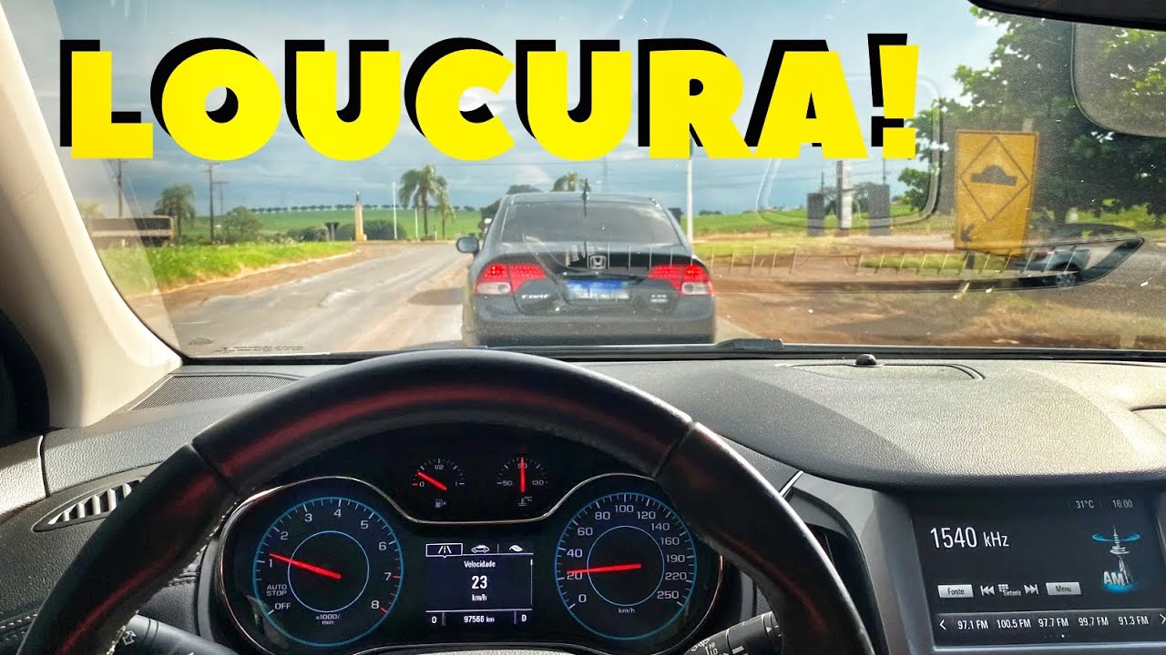 CIVIC CORREU DO CRUZE TURBO E QUASE CAUSOU UM ACIDENTE!