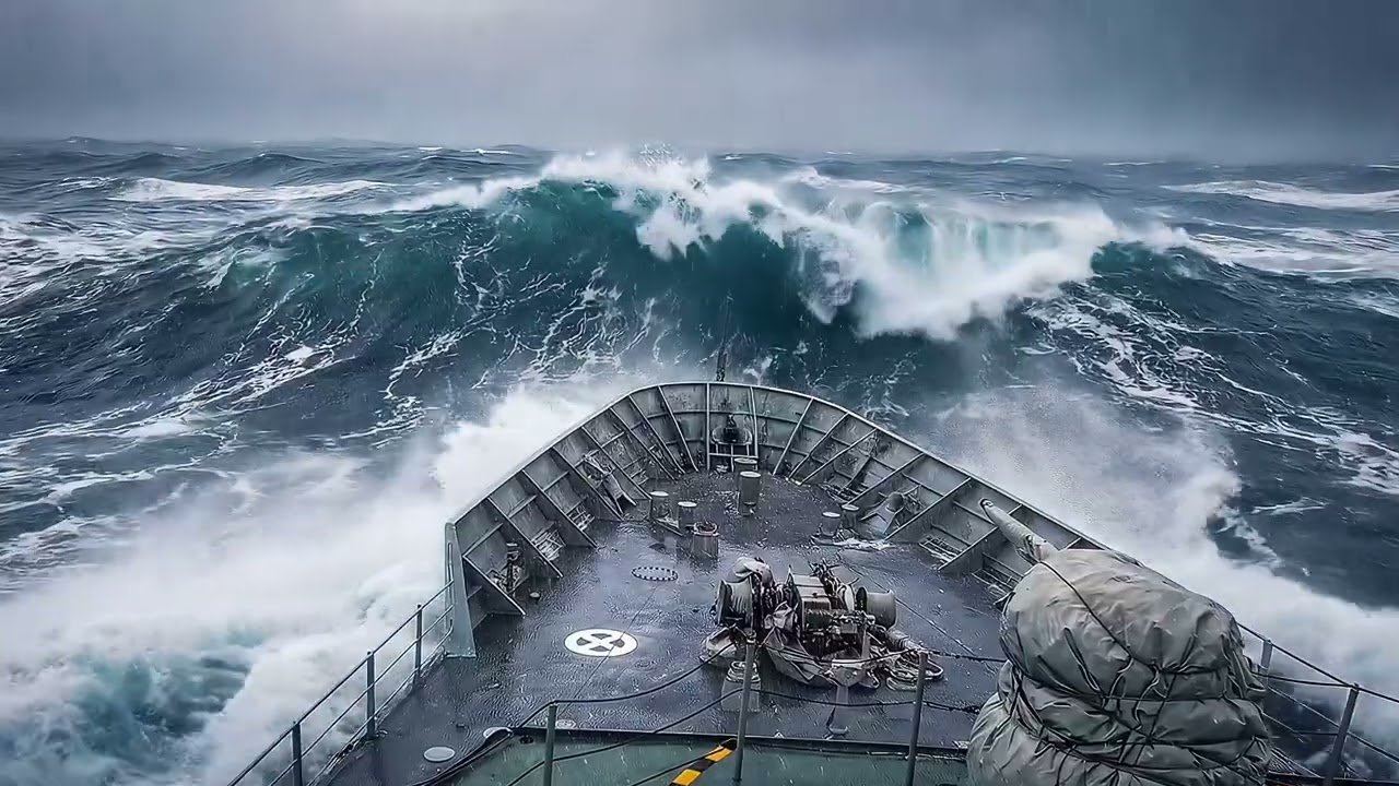 Inside a Ship During a Storm – Massive Ocean Waves & Wind (No Music) | 3 Hours