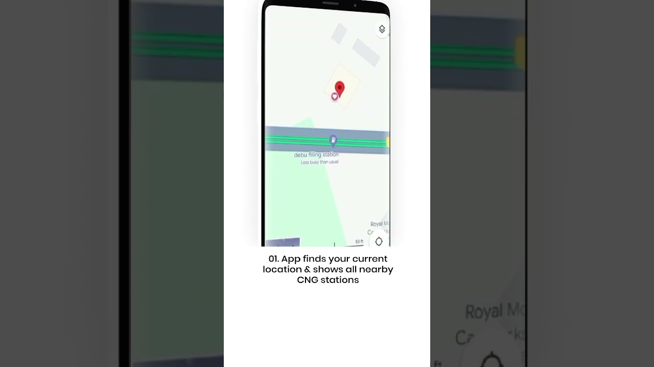SaarthiGPS CNG Locator App - Nearby CNG stations feature
