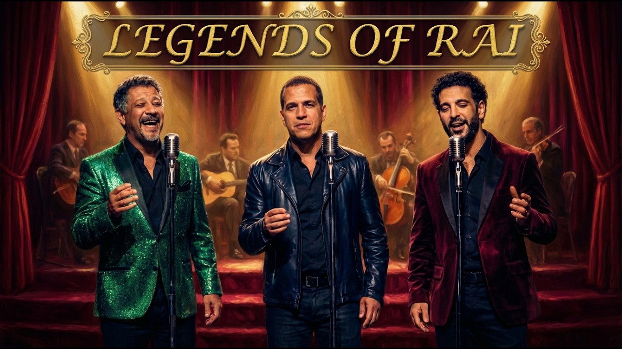 Cheb Khaled, Cheb Nasro & Cheb Mami Raï Legends Cover 2026 – Sentimental Kings Of Rai