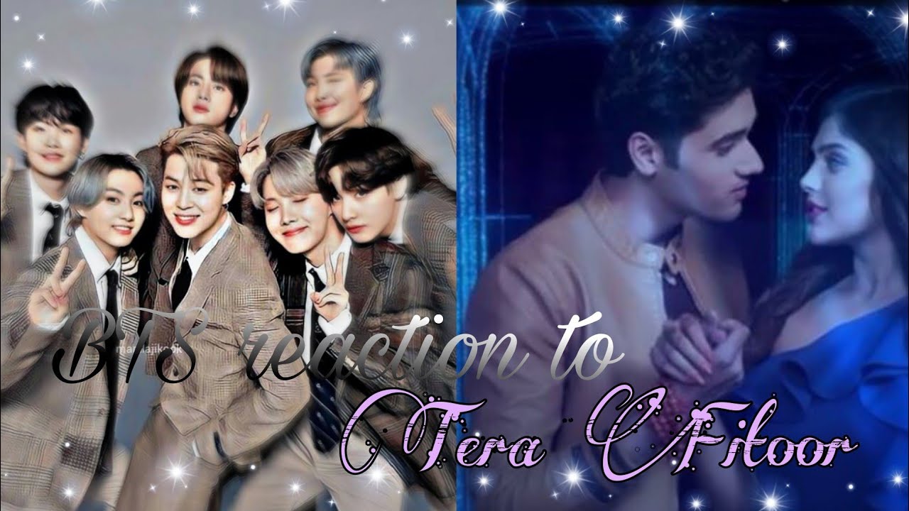 BTS reaction to Tera Fitoor....💕 #bts #terafitoor #btsreaction