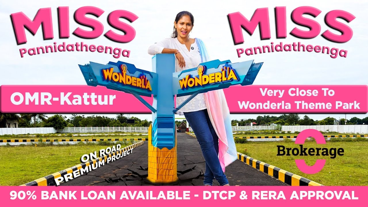 OMR On Road Plots For Sale - GATED COMMUNITY - Near Wonderla Theme Park | Lowest Price #omrplots