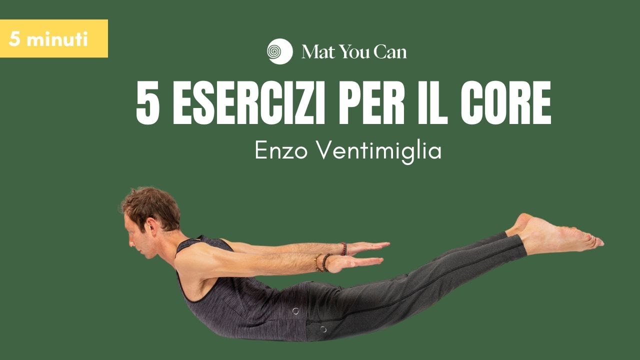 Addominali, schiena, fianchi: 5 esercizi di Pilates per il core | Enzo Ventimiglia | Mat You Can - 6