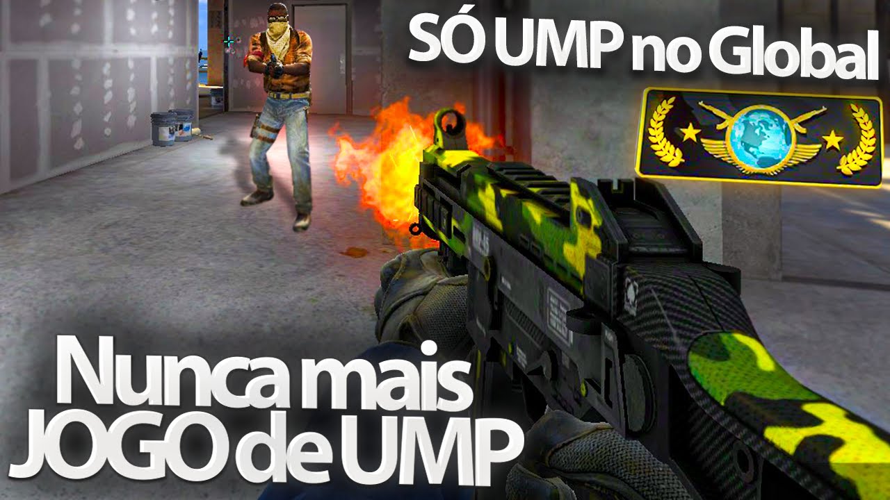 Os 5 players usou só UMP no GLOBAL, será que conseguimos VENCER? Arma horrível.