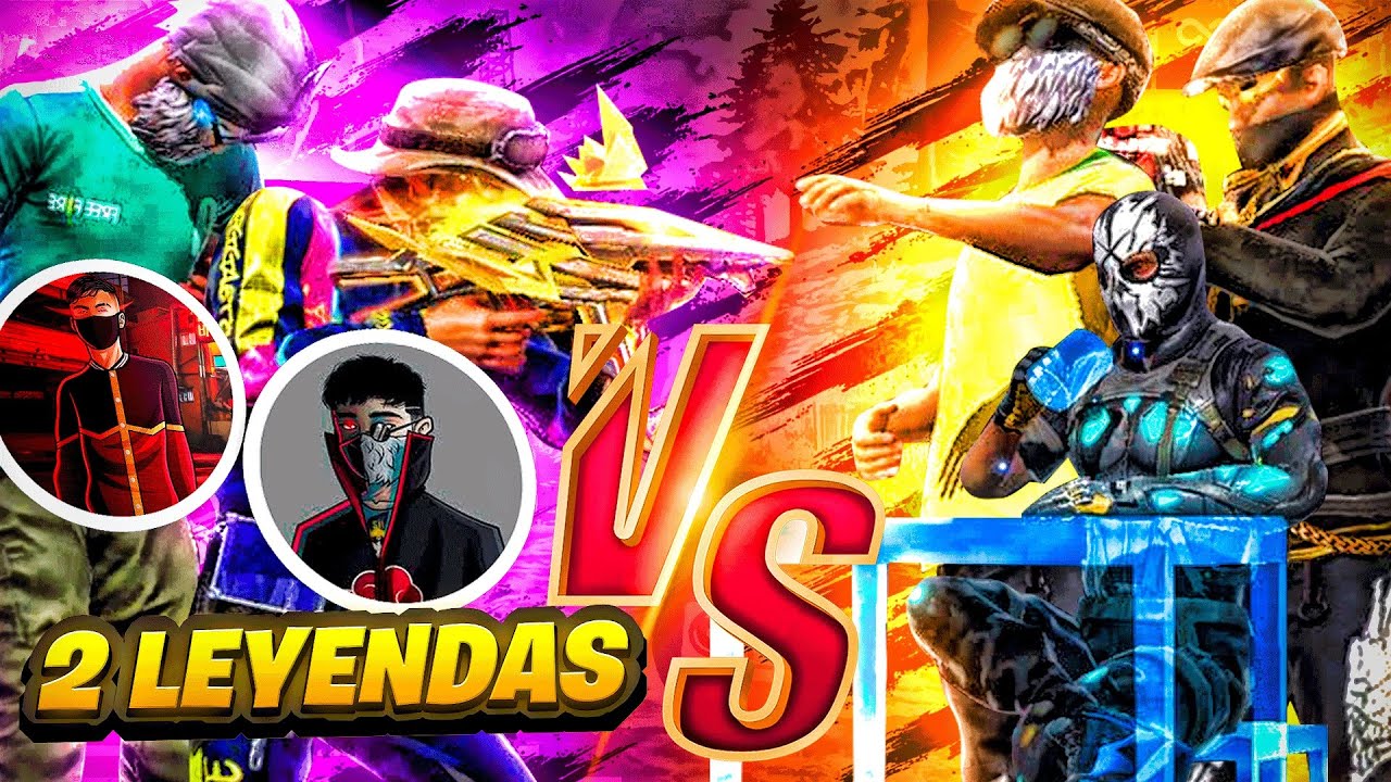 LAS LEYENDAS DE PVP VS 4 PLAYERS😨 - “MARCO R & ANGEL V’o” - FREE FIRE
