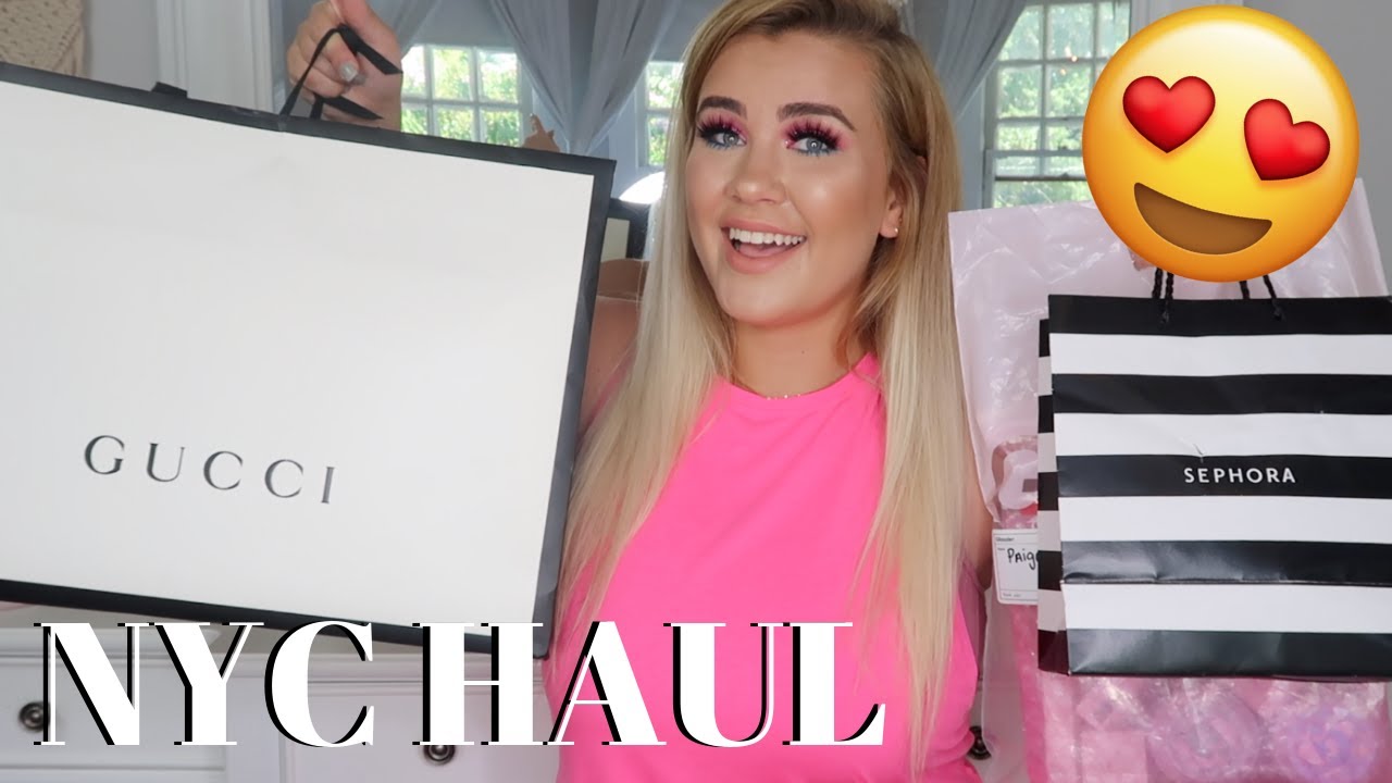 AWESOME NYC HAUL- Gucci, Sephora, Glossier & MORE! | Paige Koren