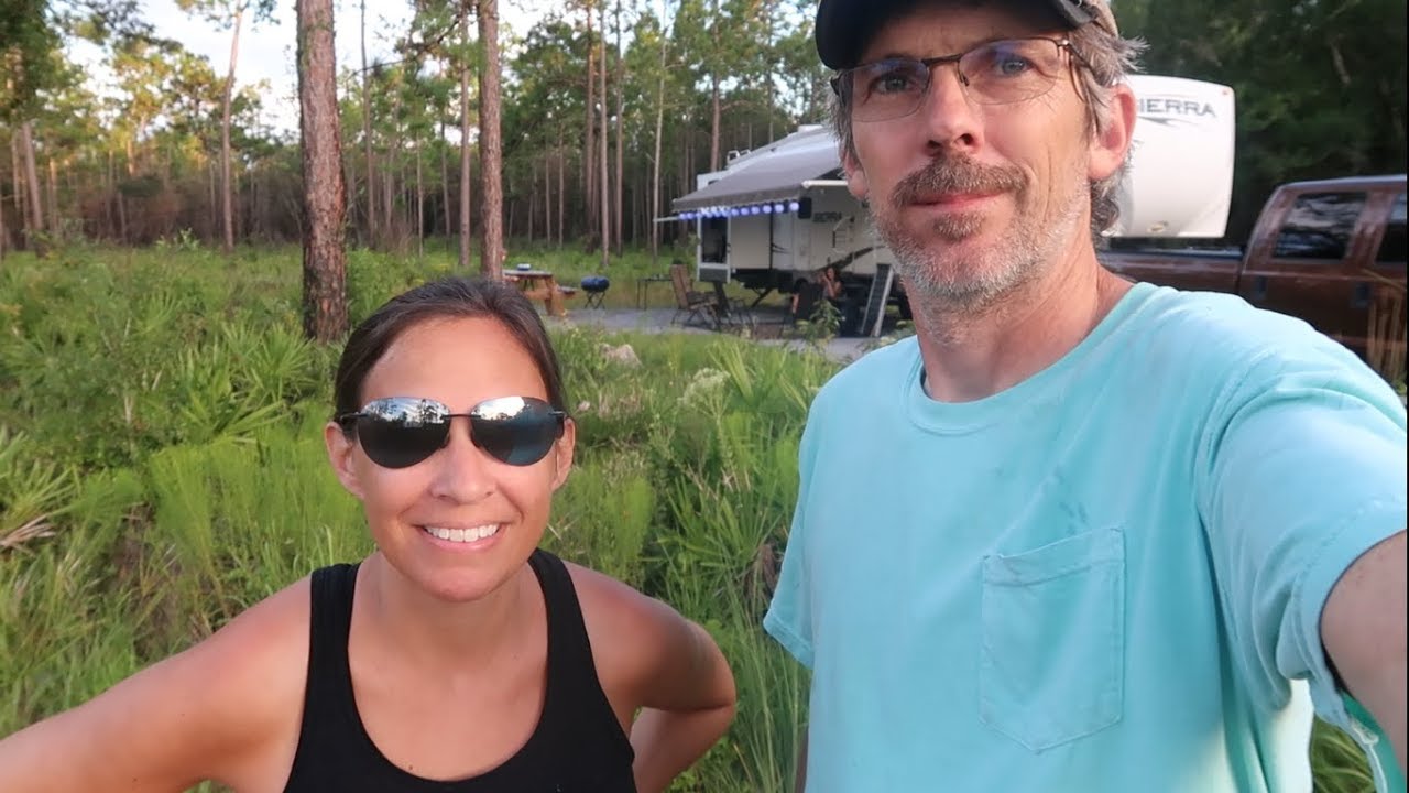 Colt Creek State Park, drive thru with campsite numbers