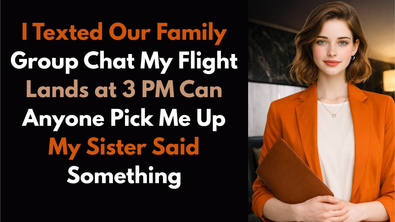I Texted Our Family Group Chat My Flight Lands at 3 PM Can Anyone Pick Me Up My Sister...
