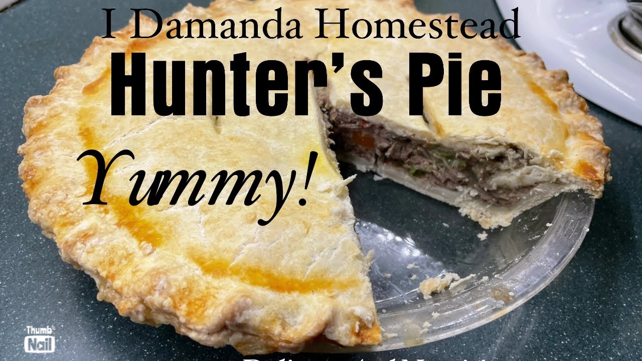 Hunter’s Pie Recipe, Rabbit and Seasonal Vegetables in a Double Pastry Crust, Yummy!