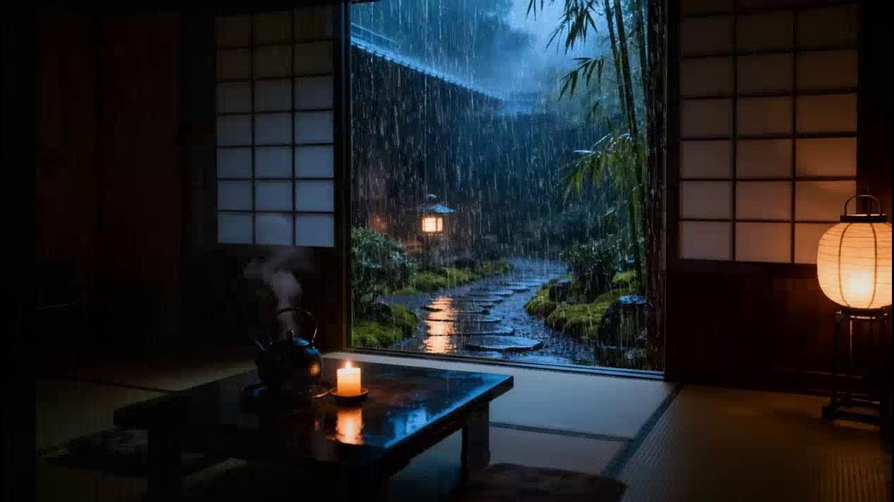 Goodbye Insomnia With Heavy Rain Sound - Very Heavy Rain for SLEEP - Reduce Stress, Relax, ASMR