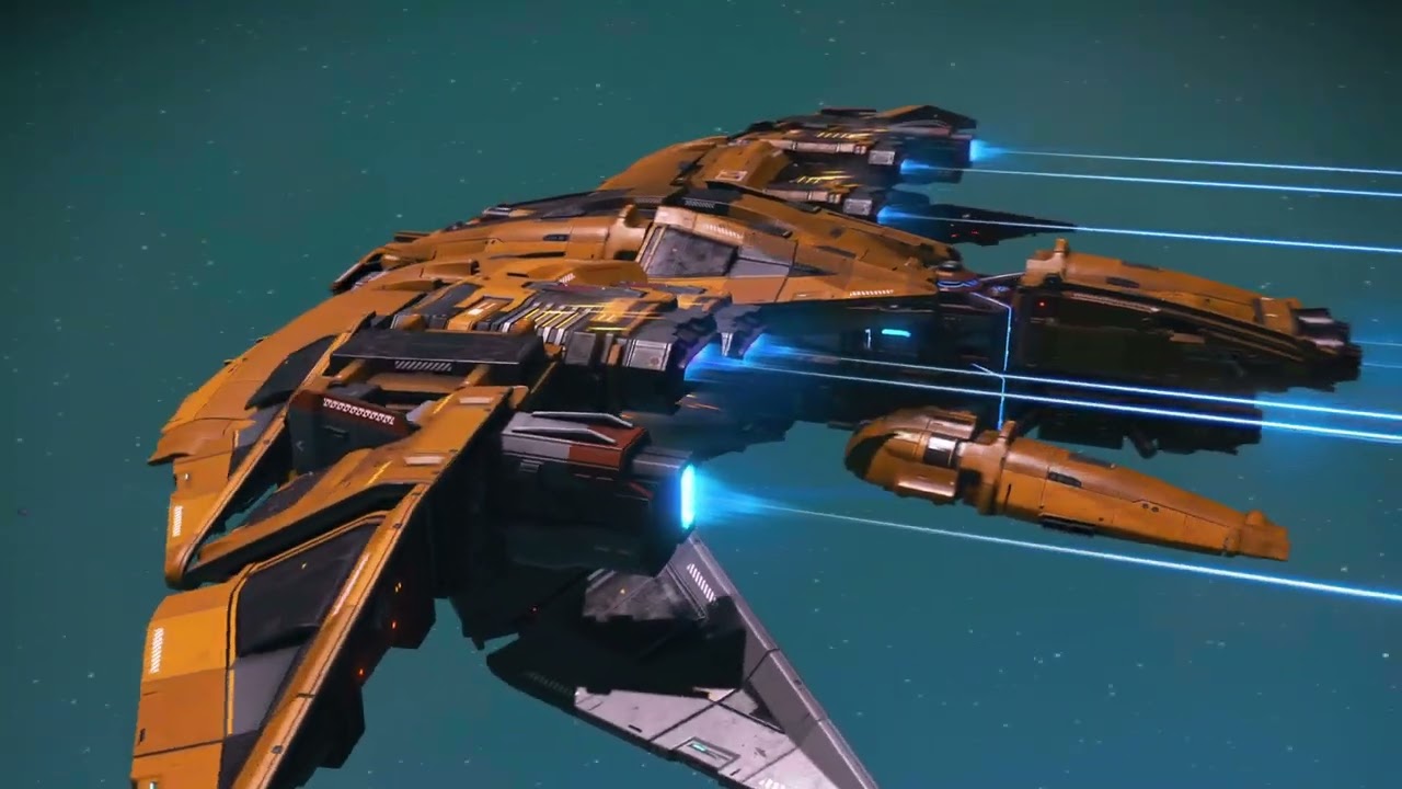 Nave de los guardianes de la galaxia en No Man's Sky 