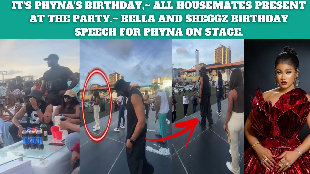 BELLA AND SHEGGZ BIRTHDAY SPEECH FOR PHYNA ON STAGE.~ SPOT YOUR FAVES.