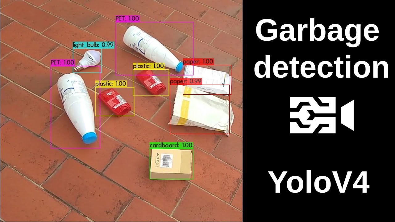 Garbage detection with Yolov4