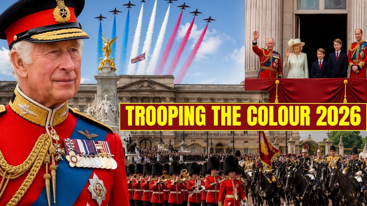 Trooping the Colour 2026 ПРЯМАЯ ТРАНСЛЯЦИЯ | Парад в честь дня рождения короля и королевская семья