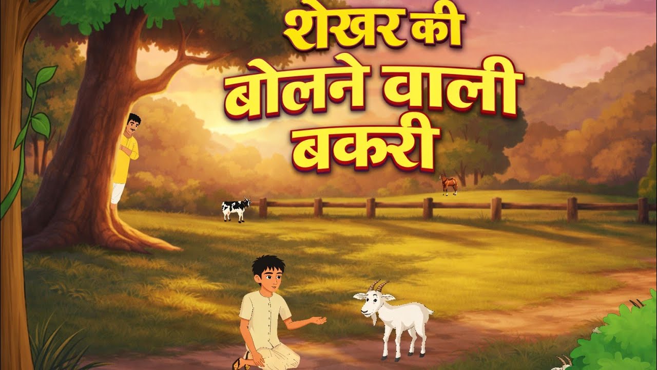 शेखर और उसकी बोलने वाली बकरी मिनु| Jangal mai MIli Bolane vali bakari| #moralstory #cartoonstory