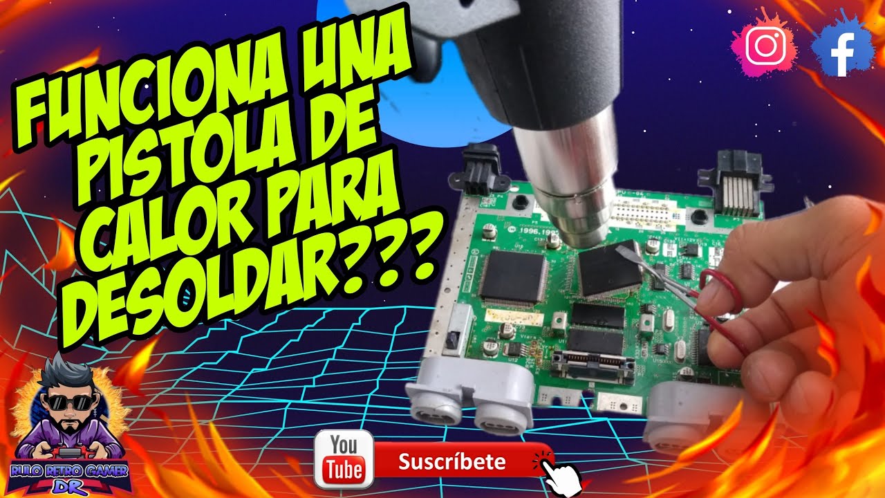 PISTOLA DE CALOR SUPER BARATA,EXCELENTE PARA REPARAR CONSOLAS DE VIDEOJUEGOS#reparaciones #hotairgun