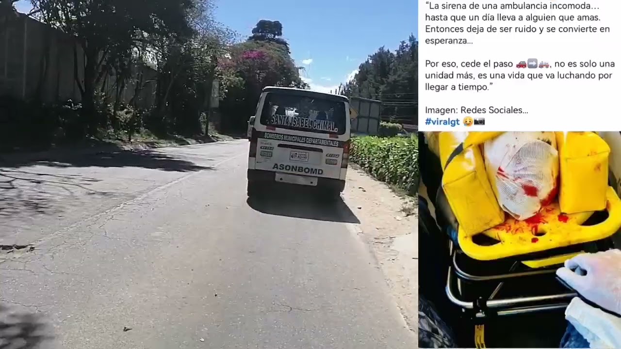 Persecución motorizada juntamente con los socorristas de Guatemala 