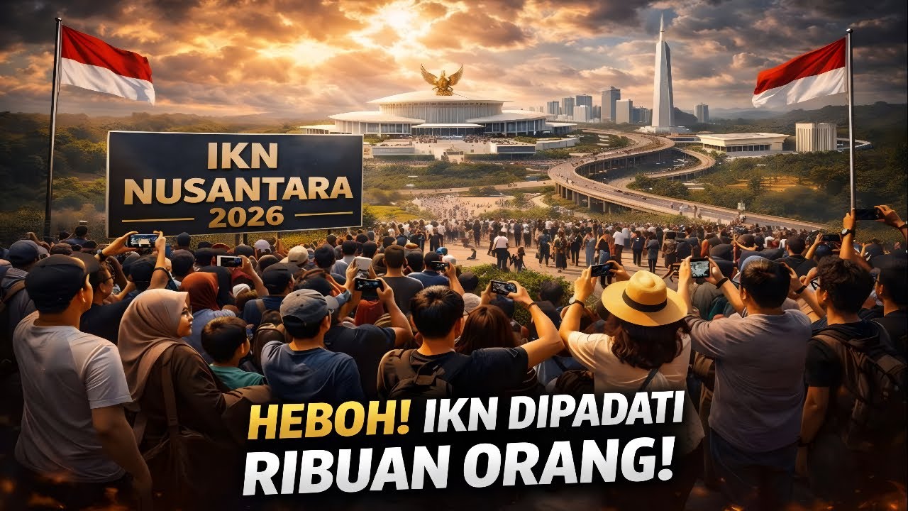 LUAR BIASA! Bule dan Ribuan Orang Padati IKN 2026, Ibu Kota Baru Indonesia Jadi Perhatian Dunia