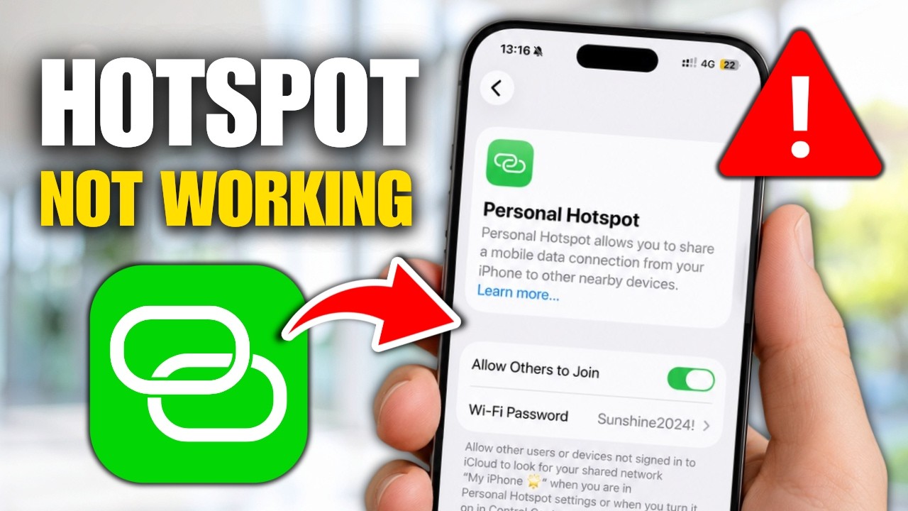 How To Fix iPhone Hotspot Not Working No Internet