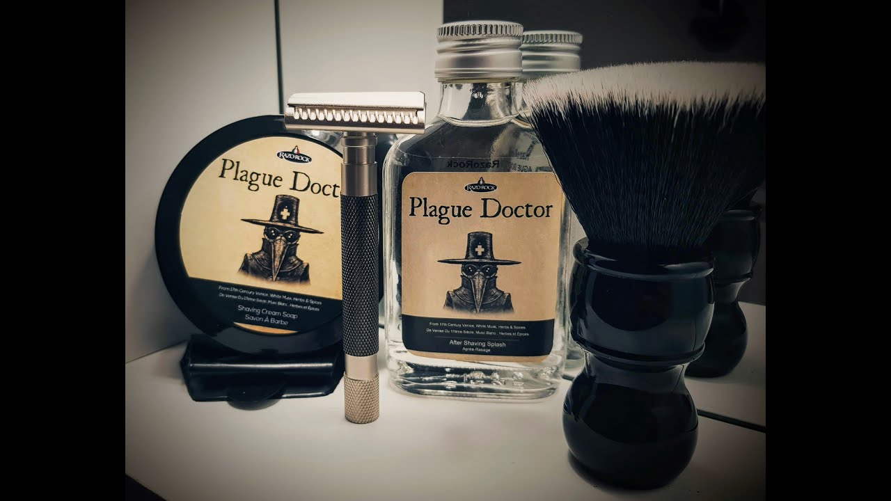 Parker 55 SL GR Semi Slant - Plague Doctor Razorock Sapone ed After shave