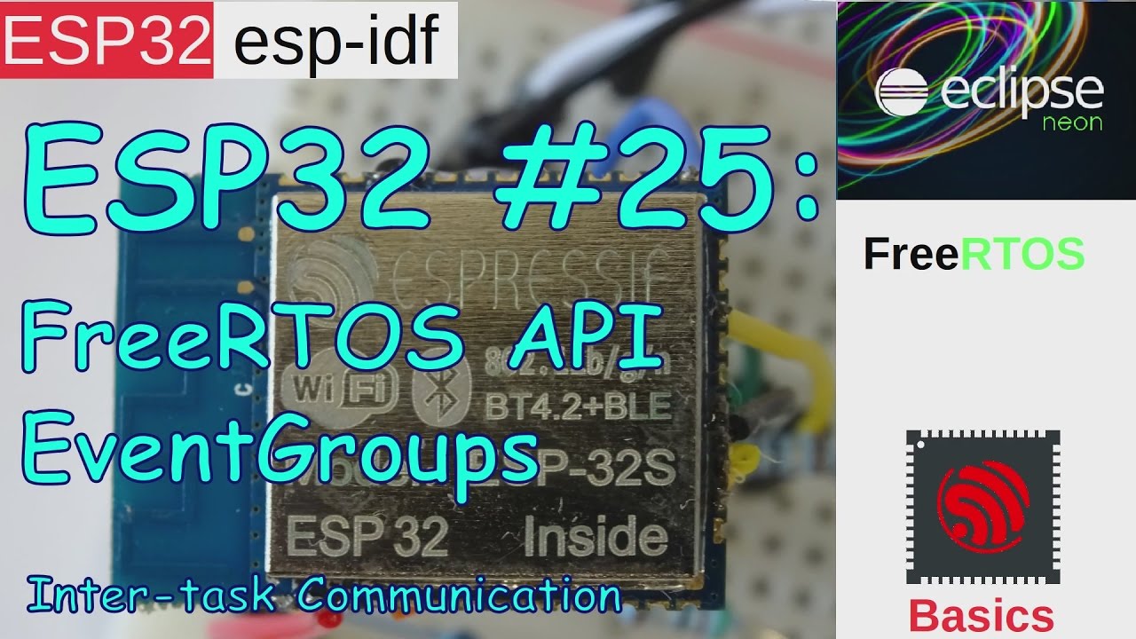 ESP32 #25: FreeRTOS - Inter-task Communication - EventGroups