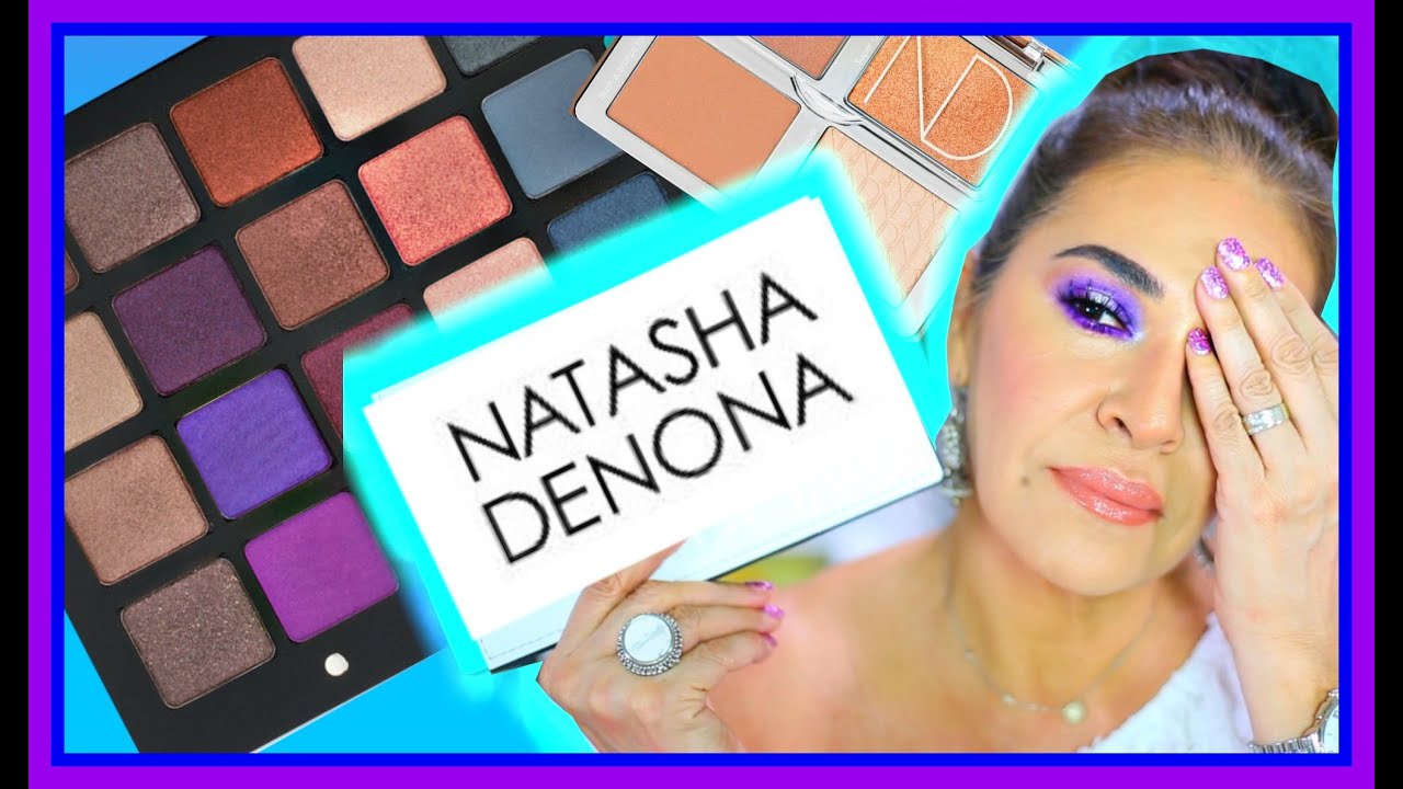 NATASHA DENONA Nuevos Productos |4 Looks  | 28  Purple Blue Palette