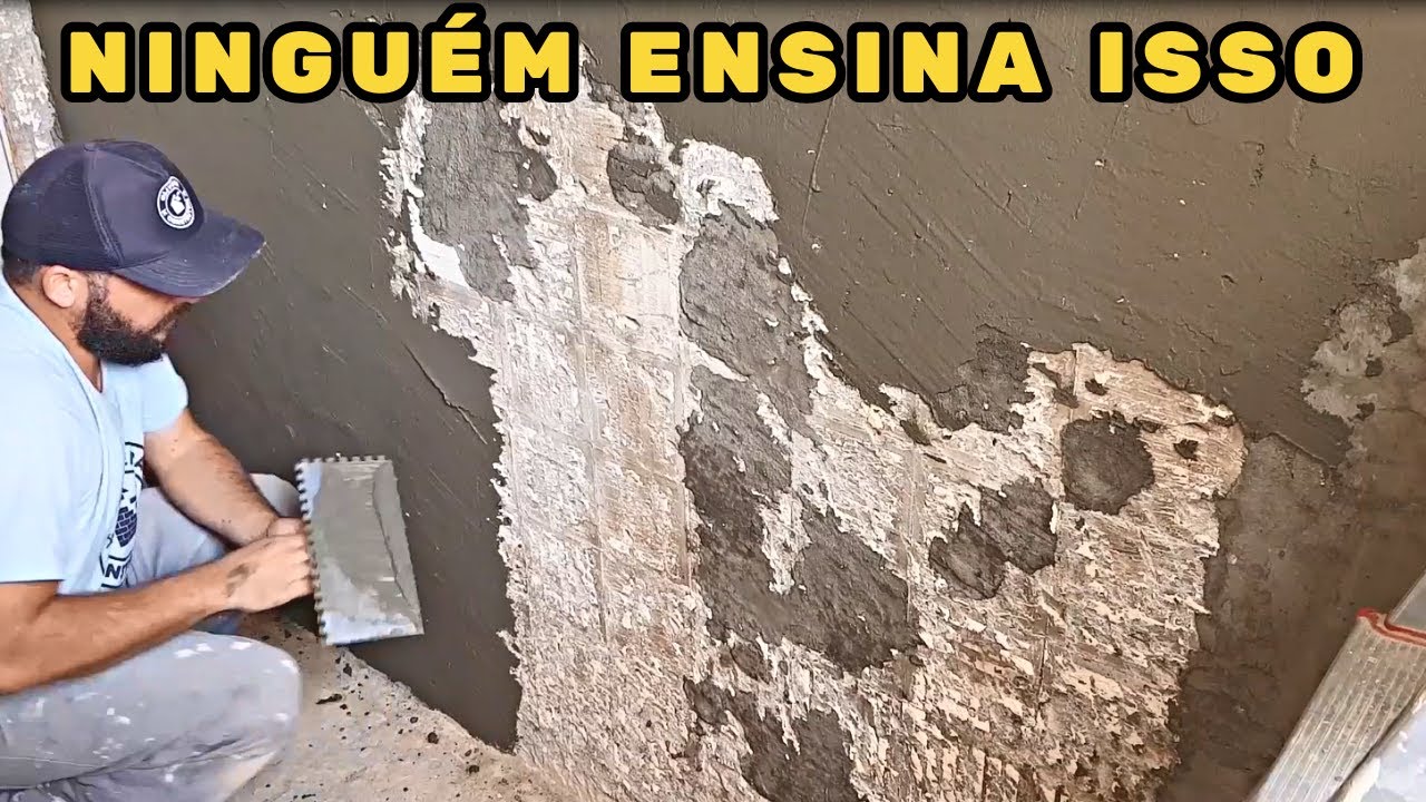 REGULARIZAÇÃO DA PAREDE COM ARGAMASSA PARA INSTALAÇÃO DE REVESTIMENTO OU PINTURA!