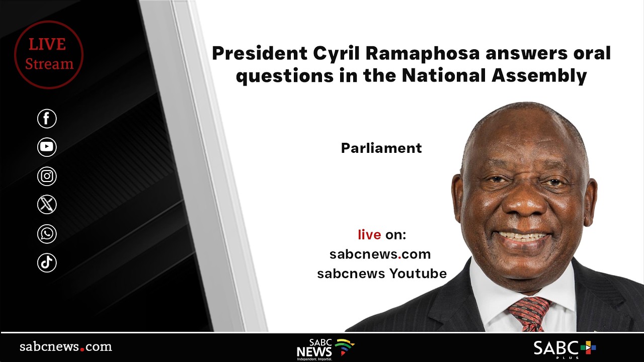 President Cyril Ramaphosa answers questions in parliament