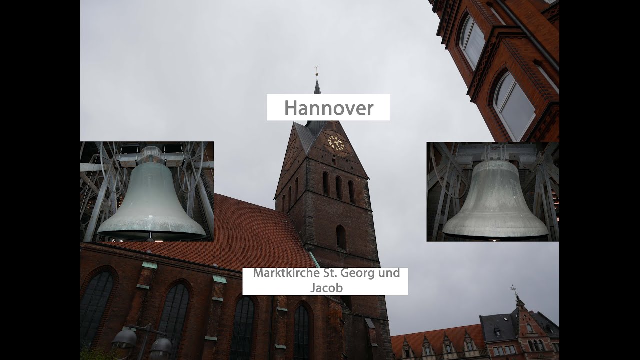 Hannover [D.] - Glockenkonzert in der evang. Marktkirche St. Georg und Jacob (Turmaufnahme)