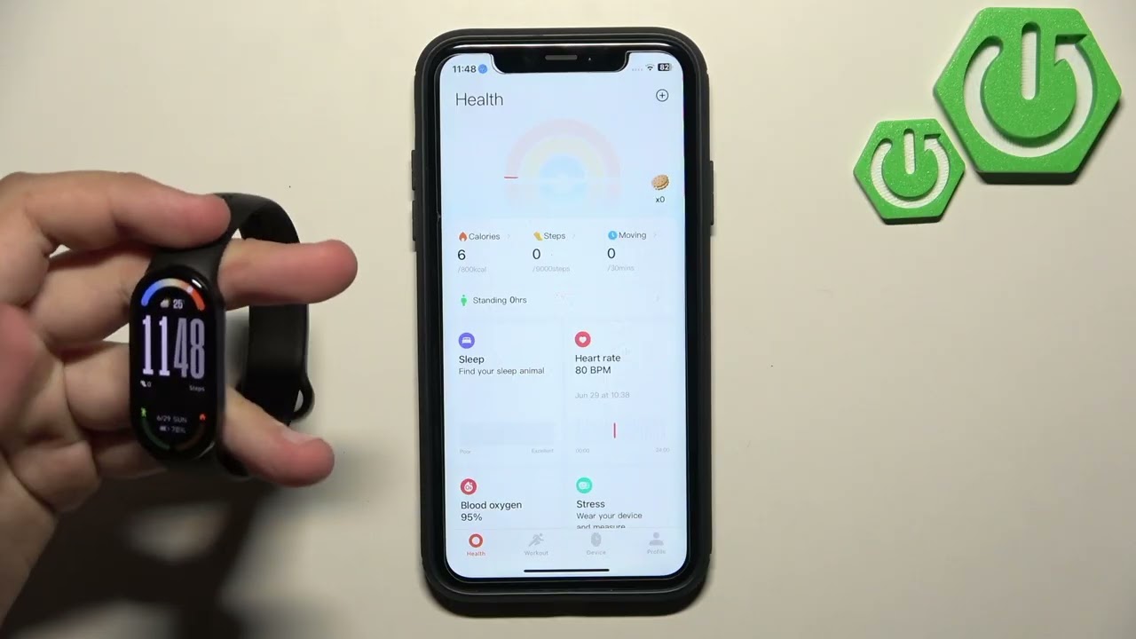 XIAOMI Smart Band 10 &ndash; How to Check Battery Percentage