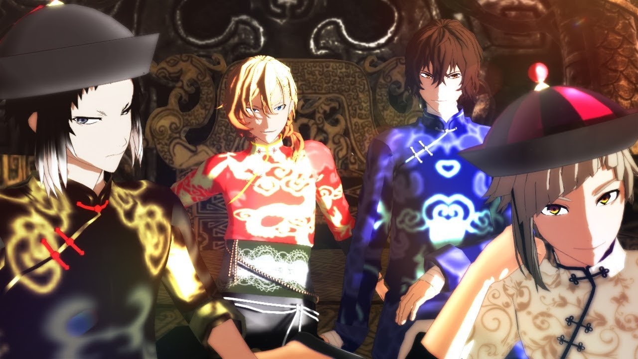 【MMD文スト】宵々古今／せつ式新双黒配布2周年