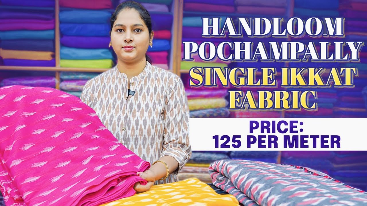 Handloom Ikkat Cotton Fabrics - Summer Wear | ₹125😮 | Manufacturers | NehasreeFabrics #hyderabad