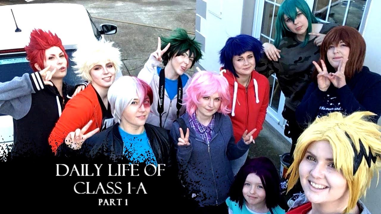 Part 1 Daily life with Class 1-a [Boku no Hero Academia cosplay]